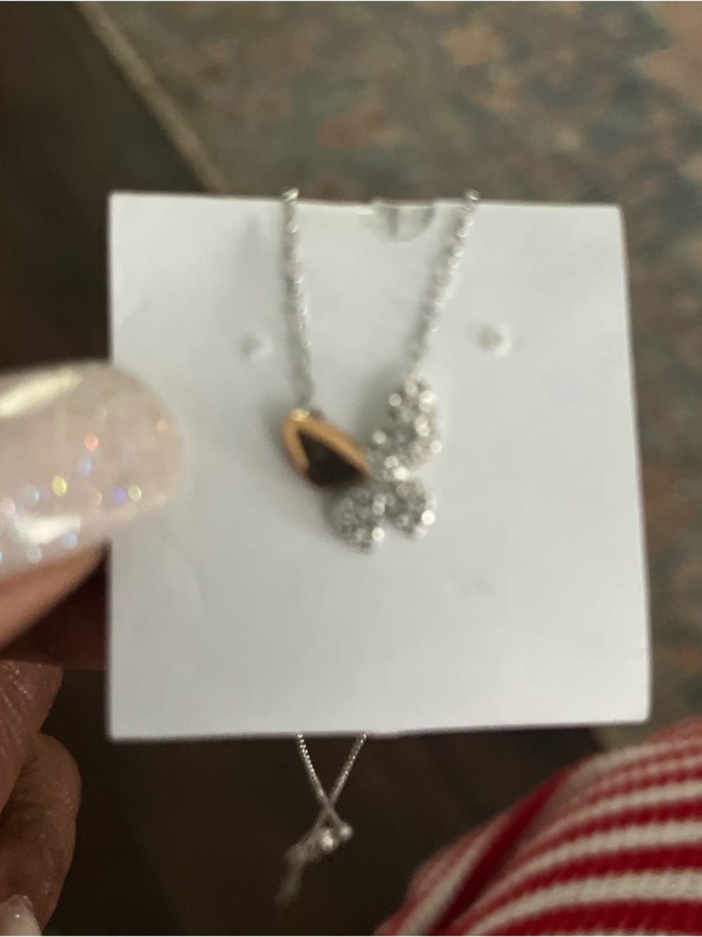 Swarovski Idyllia Lilia Butterfly Pendant Necklace – Gold-Tone & Pavé Crystals